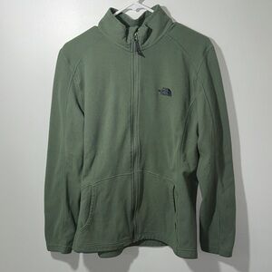 The North Face Olive Full-Zip Fleece XXL